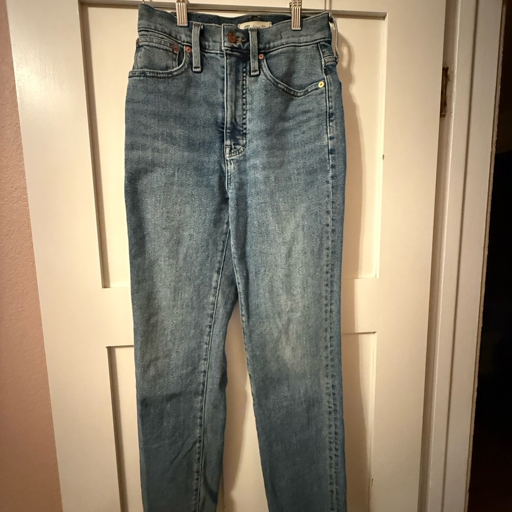 Madewell Mom Jeans with Authentic Fade